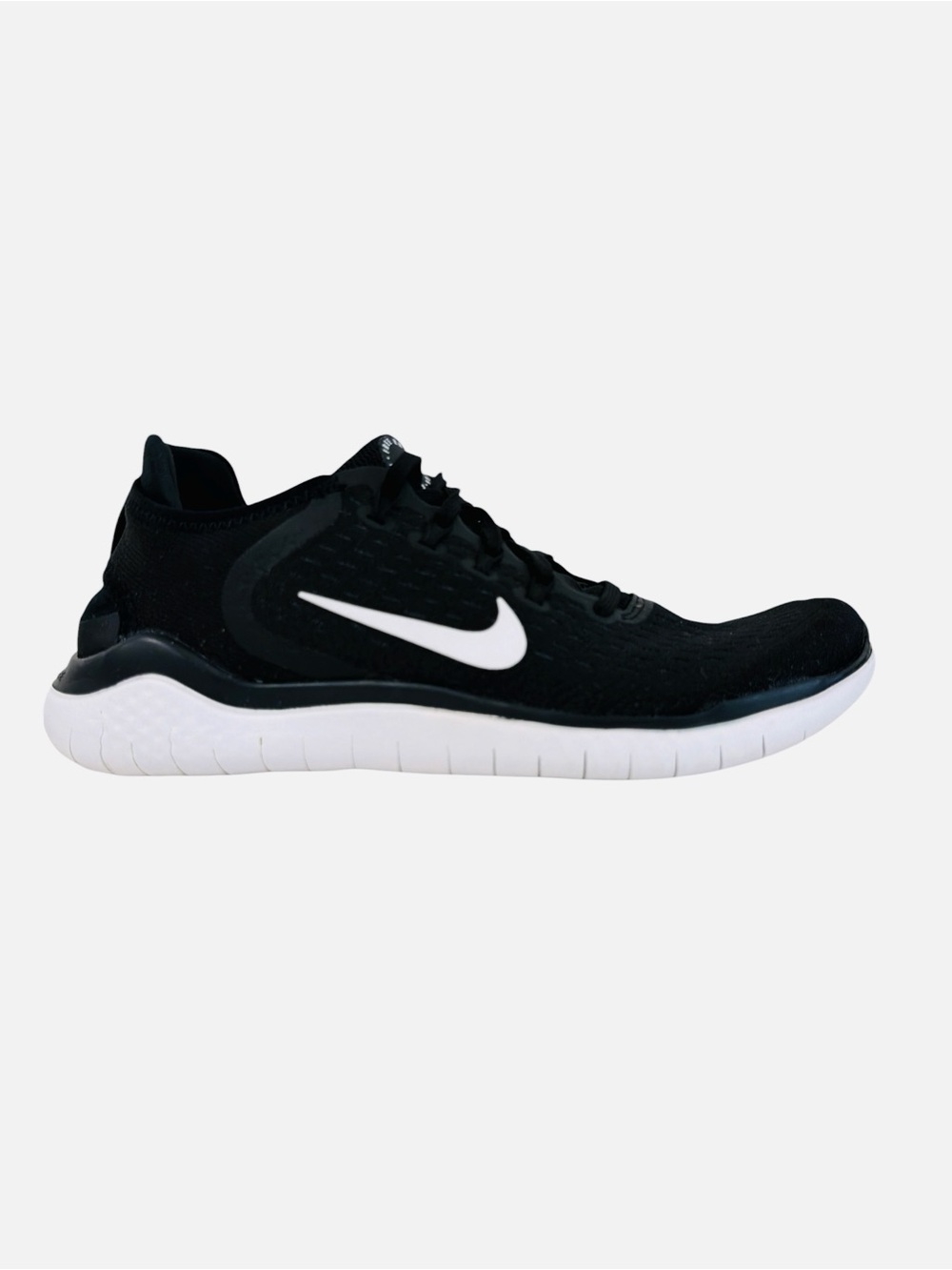 Nike Free RN 2018 Black White Athletic Running Shoes 942837-001 Women's Size 10 - Picture 2 of 12